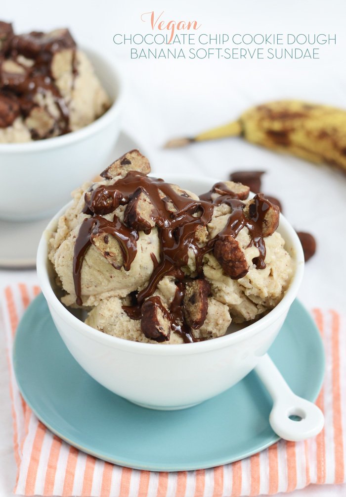 Guilt-Free Indulgence: Vegan Cookie Dough Banana Soft Serve
